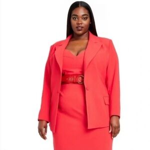Sergio Hudson x Target Women’s Red Blazer jacket plus size 3X NWT